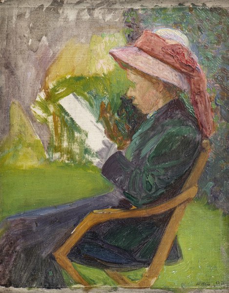 Artist Edith Granger-Taylor (1887-1958): Seated Woman, c. 1910