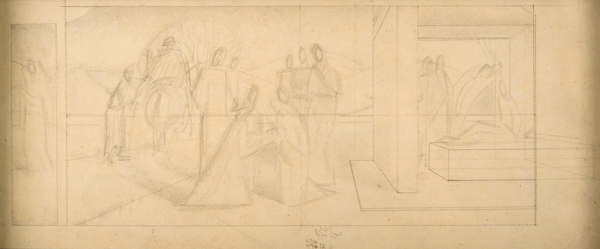 Artist Winifred Knights: Study for St Martins Altarpiece, Canterbury Cathedral, circa 1932
