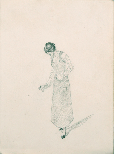 Artist Winifred Knights: Self Portrait, circa 1916