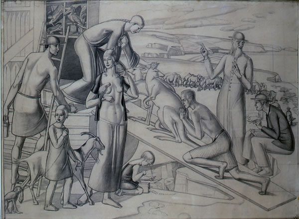 Artist Gladys Hynes: Noahs Ark, circa 1918
