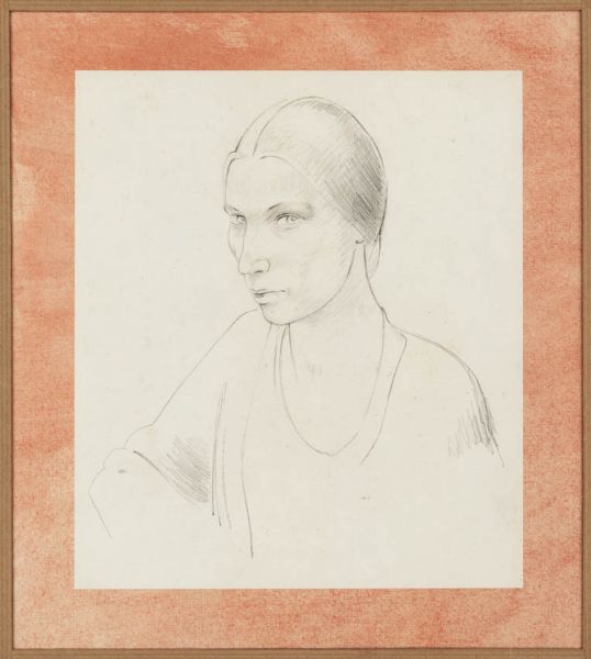 Artist Winifred Knights: Self Portrait, circa 1920
