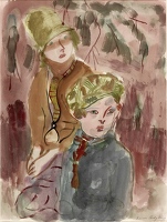 Artist Frances Hodgkins: Boy and Girl, c. 1930