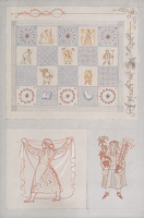 Artist Evelyn Dunbar: Study I for designs for an embroidered quilt [HMO 689]
