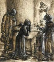 Artist Evelyn Gibbs: The Chapel, 1928
