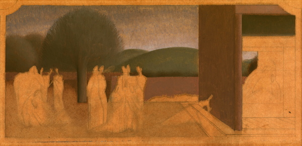 Artist Winifred Knights (1899-1947): Study for Scenes from the Life of St Martin of Tours, circa 1929