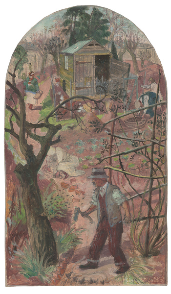 Artist Evelyn Dunbar (1906-1960): The Woodcutter and the Bees, spring 1933 [HMO 309]