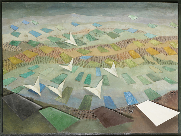 Artist Rachel Reckitt (1908 - 1995): Landscape in May