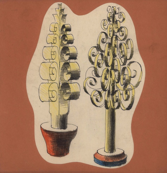 Artist Mary Adshead (1904 - 1995): Finial decorations