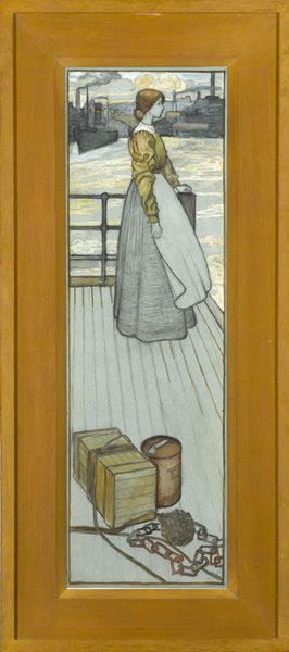 Artist Katie Blackmore: Waiting for the Dartmouth Ferry, circa 1910