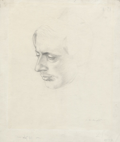 Artist Winifred Knights: Portrait of Colin Gill, c.1921