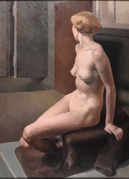 Artist Phoebe Willetts-Dickinson (1917-1978): A Seated Model in the Studio, late 1930s