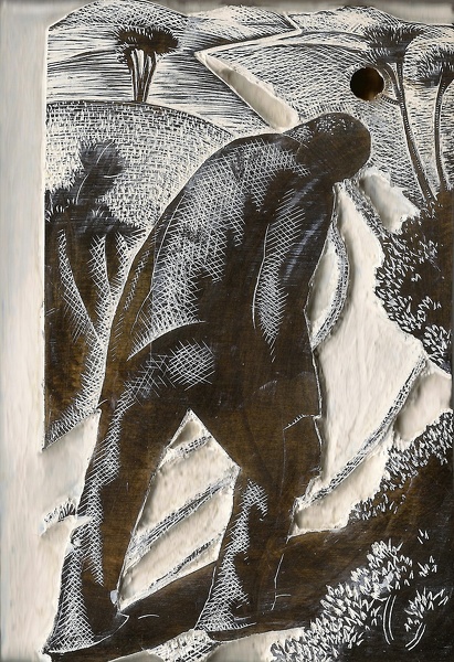 Artist Clare Leighton (1898-1989): The Reverend Hill Walks Away, BPL500, 1942