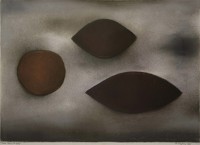 Artist Paule Vezelay: Three Forms on Grey