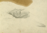 Artist Winifred Knights: Study for sleeping woman for Santissima Trinita, circa 1924-30