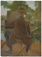 Artist Jacqueline Pietersen: Charles Cundall at Work, circa 1920