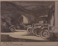 Artist Olive Mudie-Cooke: Unique presentation portfolio of fifteen lithographs, With the VAD Convoys in France, Flanders, Italy,