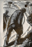 Artist Clare Leighton: The Reverend Hill Walks Away, BPL500, 1942