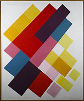 Artist Kathleen Guthrie: Colours on white II, circa 1960